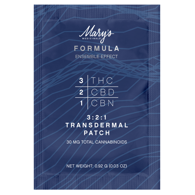 Mary's Medicinals FORMULA Transdermal Patch 3:2:1 THC:CBD:CBN